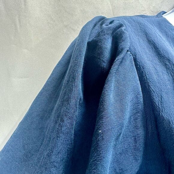 Lulu's Navy Flutter Sleeve Backless V-Neck Jumpsuit Size M - Picture 9 of 15